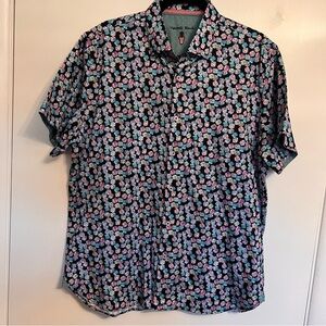 Visconti Black Roll The Dice Camp Shirt Large